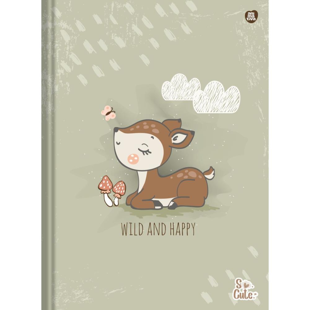CADERNO BROCHURA 1/4 CAPA DURA SO CUTE 80F SD INOVACOES UNIDADE