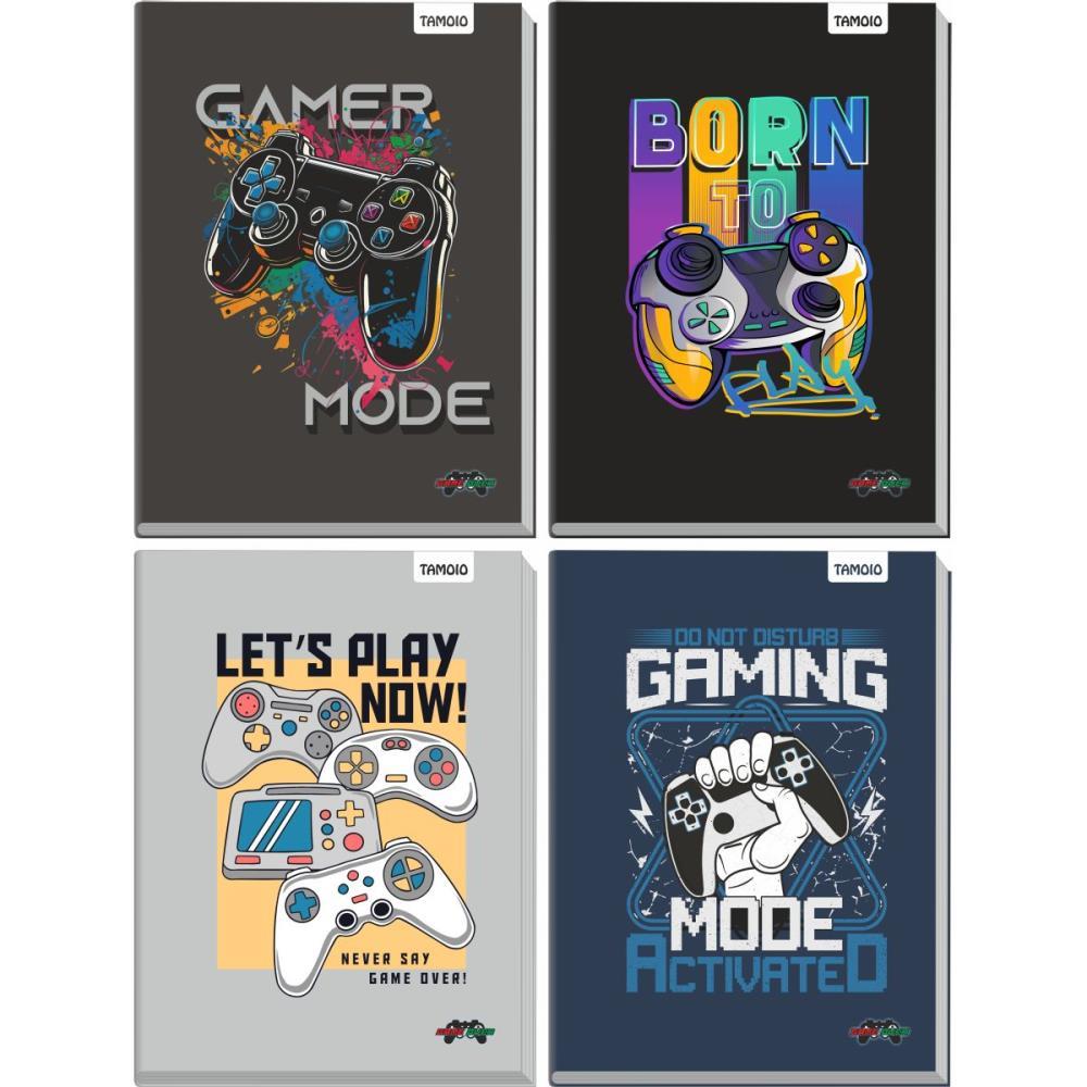 CADERNO BROCHURAO CAPA DURA GAME OVER 96 FOLHAS TAMOIO UNIDADE