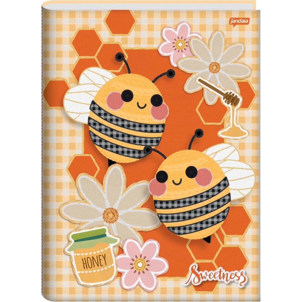 CADERNO BROCHURAO CAPA DURA SWEETNESS 80FLS. JANDAIA UNIDADE