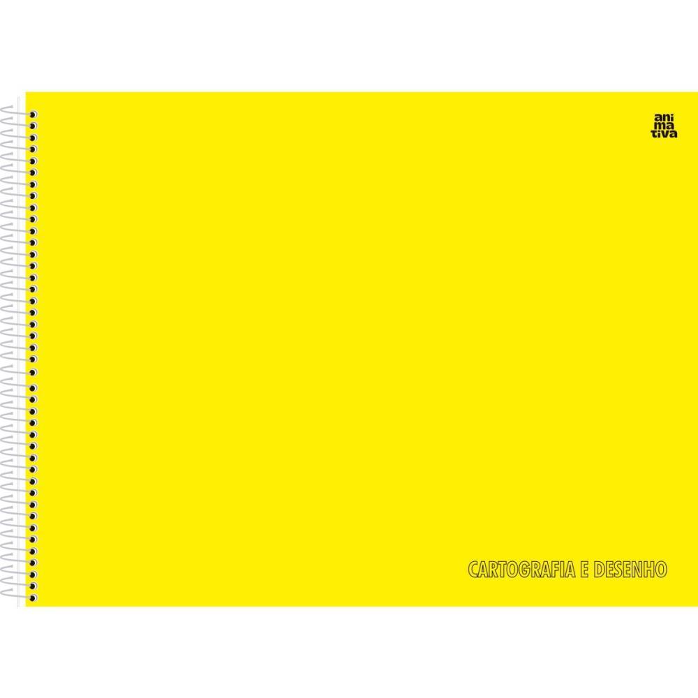CADERNO DESENHO UNIV CAPA DURA AMARELO 60F SD INOVACOES UNIDADE