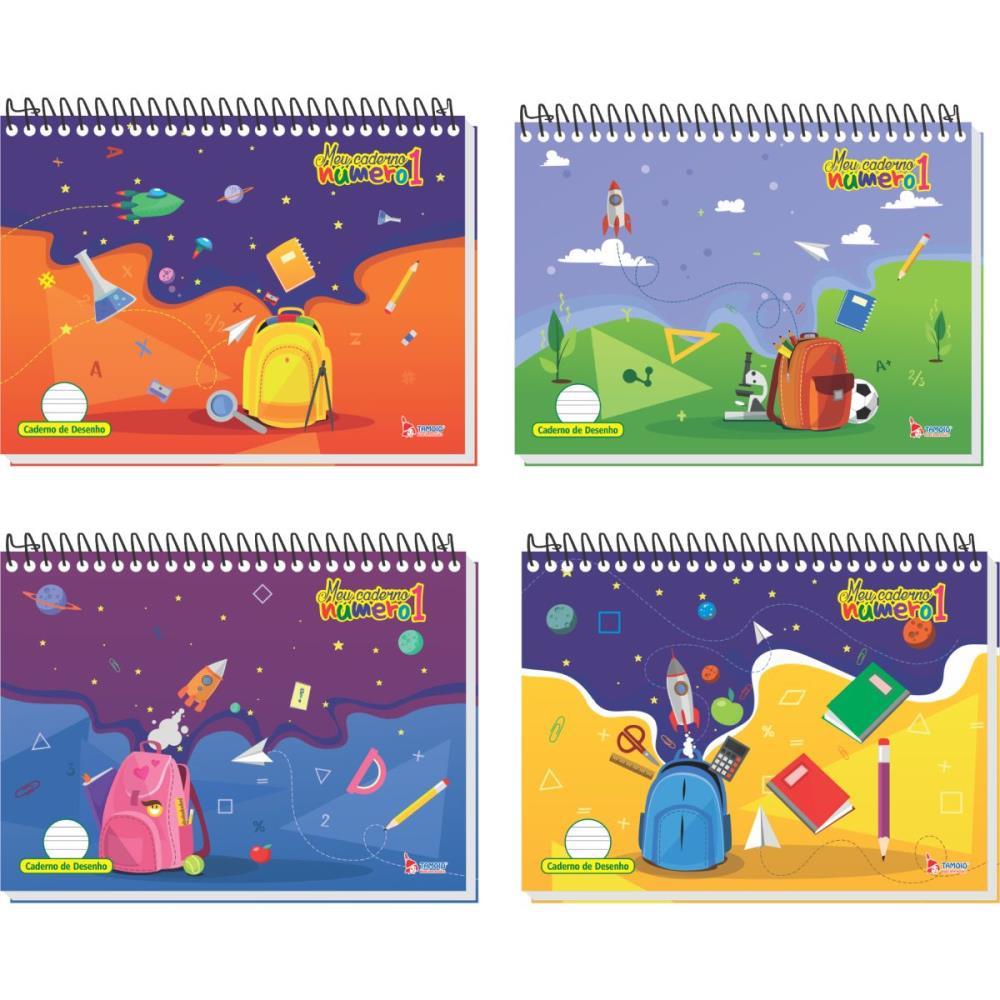 CADERNO DESENHO UNIV CAPA DURA NUMERO 1 40F 150G. ESPIRAL TAMOIO UNIDADE