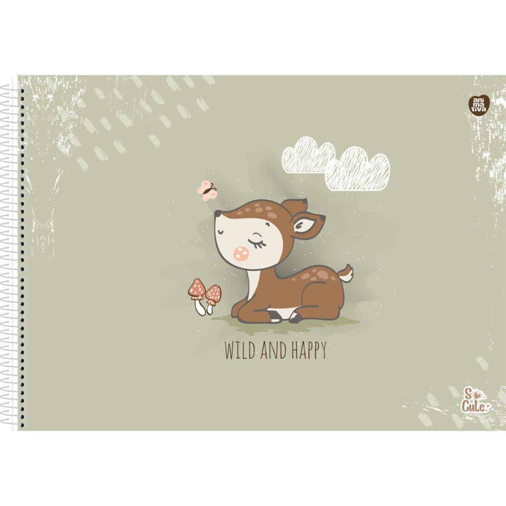 CADERNO DESENHO UNIV CAPA DURA SO CUTE 60F SD INOVACOES UNIDADE
