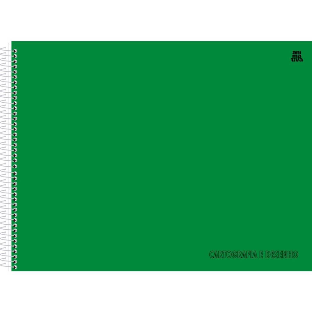 CADERNO DESENHO UNIV CAPA DURA VERDE 60F SD INOVACOES UNIDADE