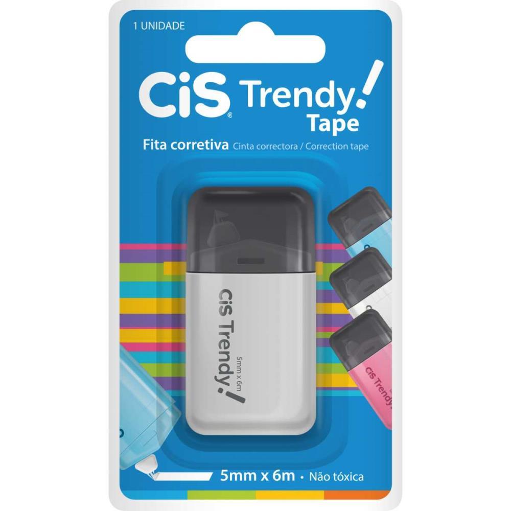 CORRETIVO EM FITA CIS TRENDY 5MMX6M. SERTIC UNIDADE