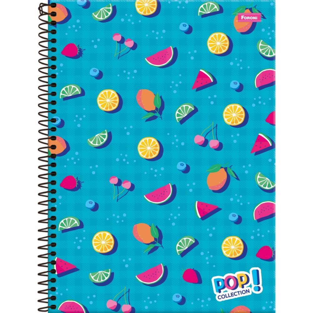 CADERNO 01X1 CAPA DURA POP COLLECTION 96 FOLHAS FORONI UNIDADE