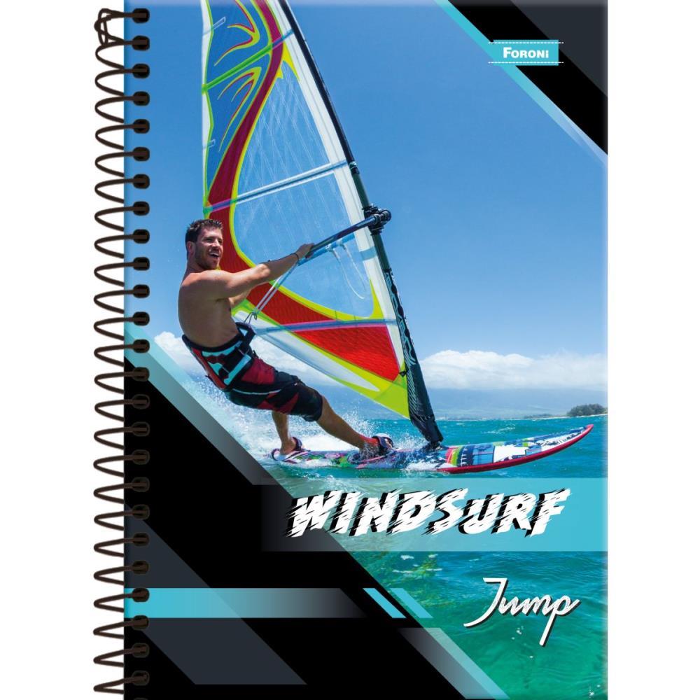 CADERNO ESPIRAL 1/4 CAPA DURA JUMP 80FLS. FORONI UNIDADE