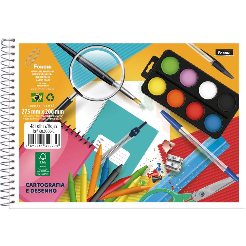 CADERNO DESENHO UNIVERSITARIO 48FLS. S/SEDA FORONI UNIDADE