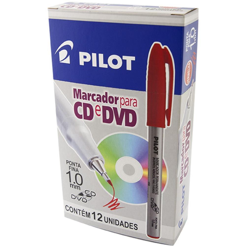 CANETA PARA CD 1.0MM PONTA FINA VERMELHO PILOT UNIDADE