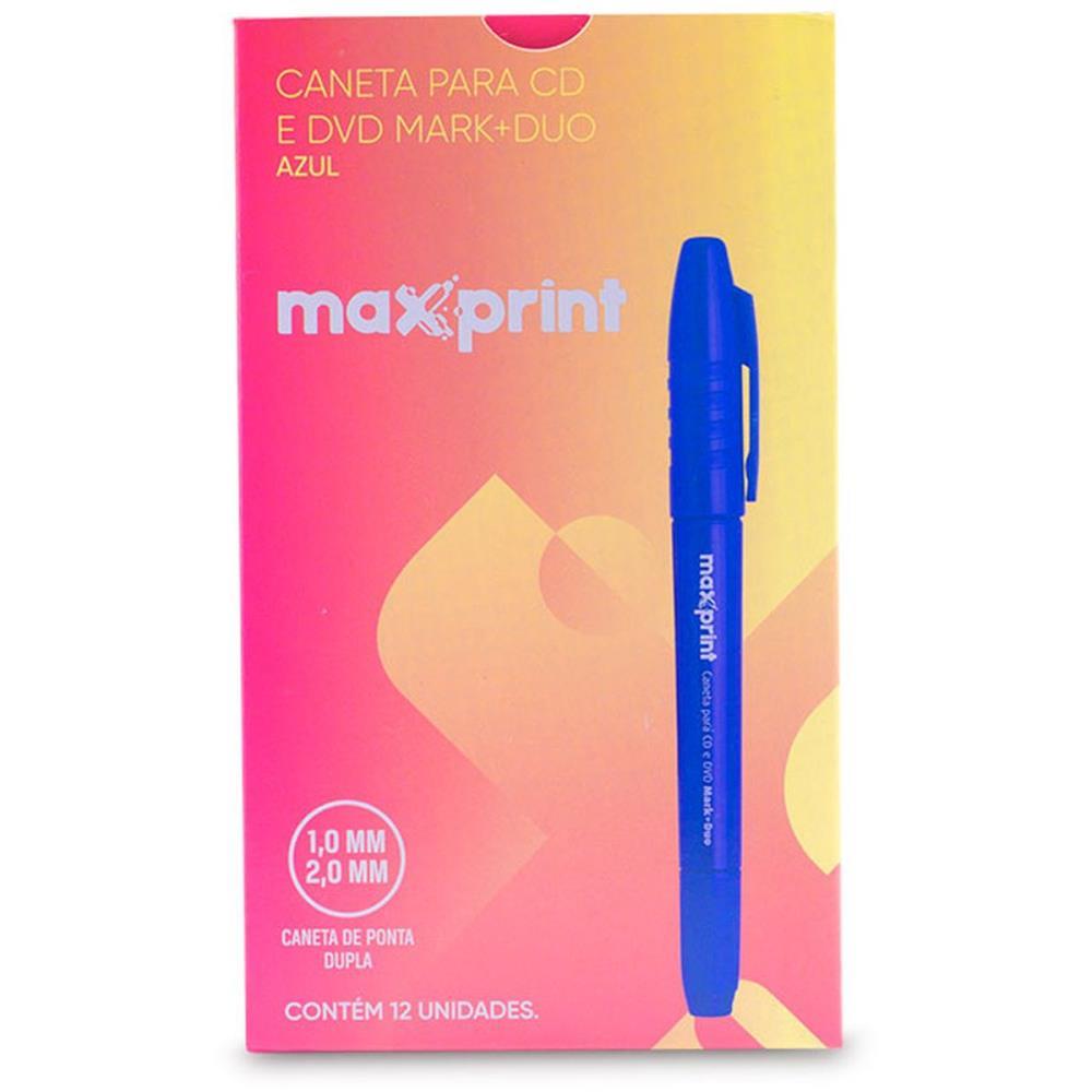 CANETA PARA CD 2.0MM AZUL DUO 2.0 E 1.0 MAXPRINT UNIDADE
