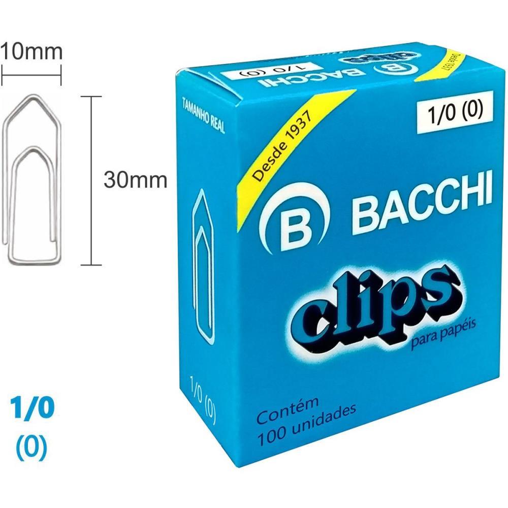 CLIPE GALVANIZADO ACO 1/0 (0) 100 UNIDADES BACCHI UNIDADE