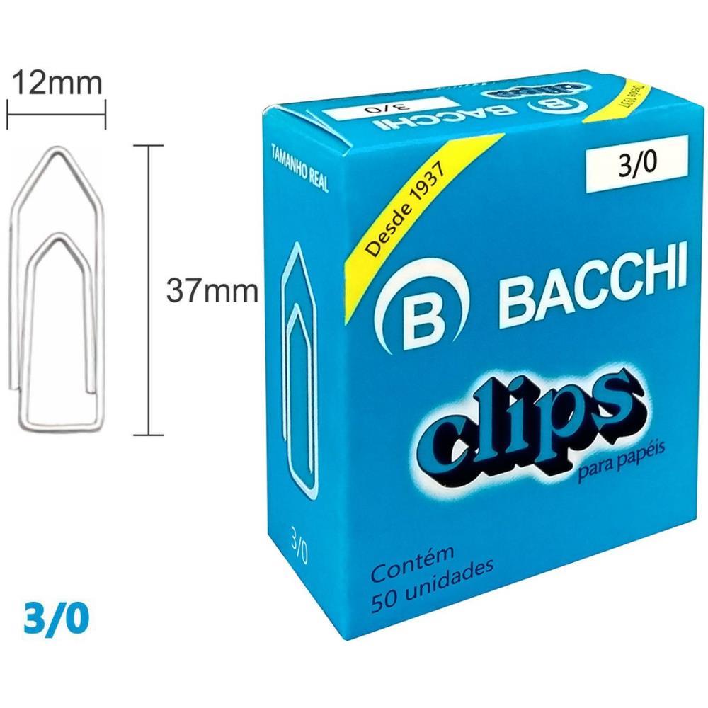 CLIPE GALVANIZADO ACO 3/0 50 UNIDADES BACCHI UNIDADE
