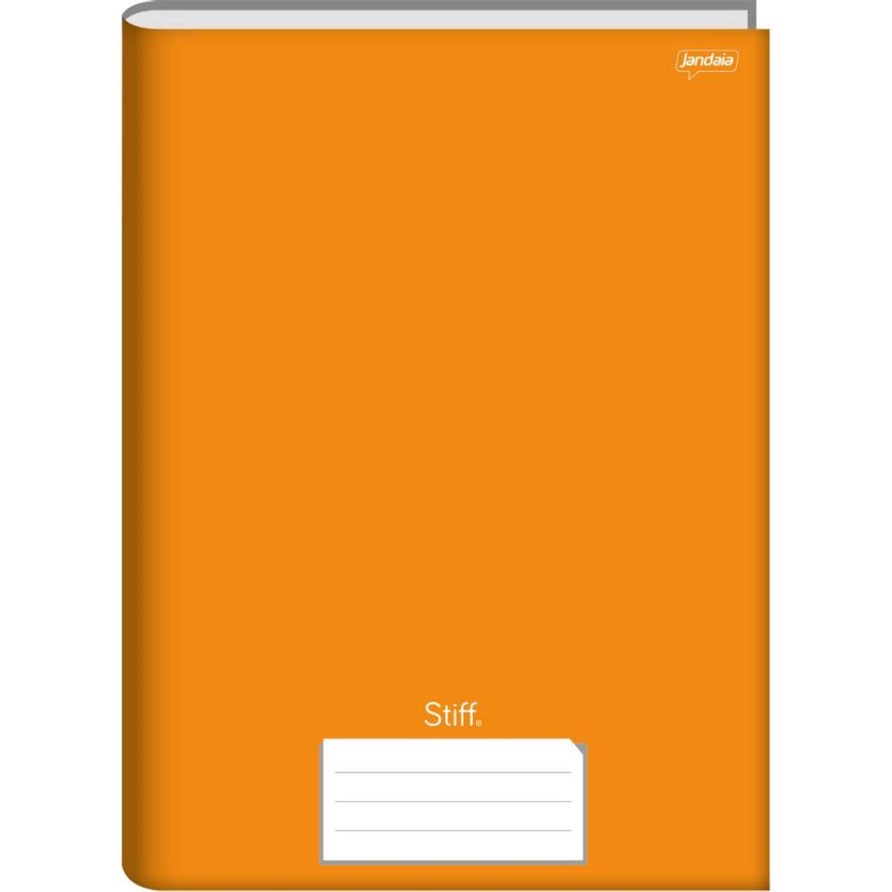CADERNO BROCHURAO CAPA DURA STIFF 48FLS UNIV. LARANJA JANDAIA UNIDADE