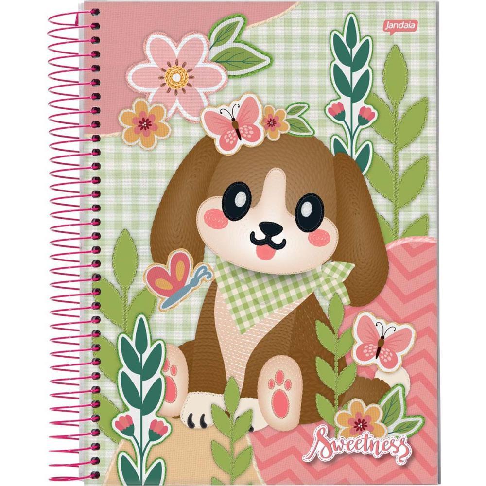 CADERNO ESPIRAL 1/4 CAPA DURA SWEETNESS 80FLS. JANDAIA UNIDADE