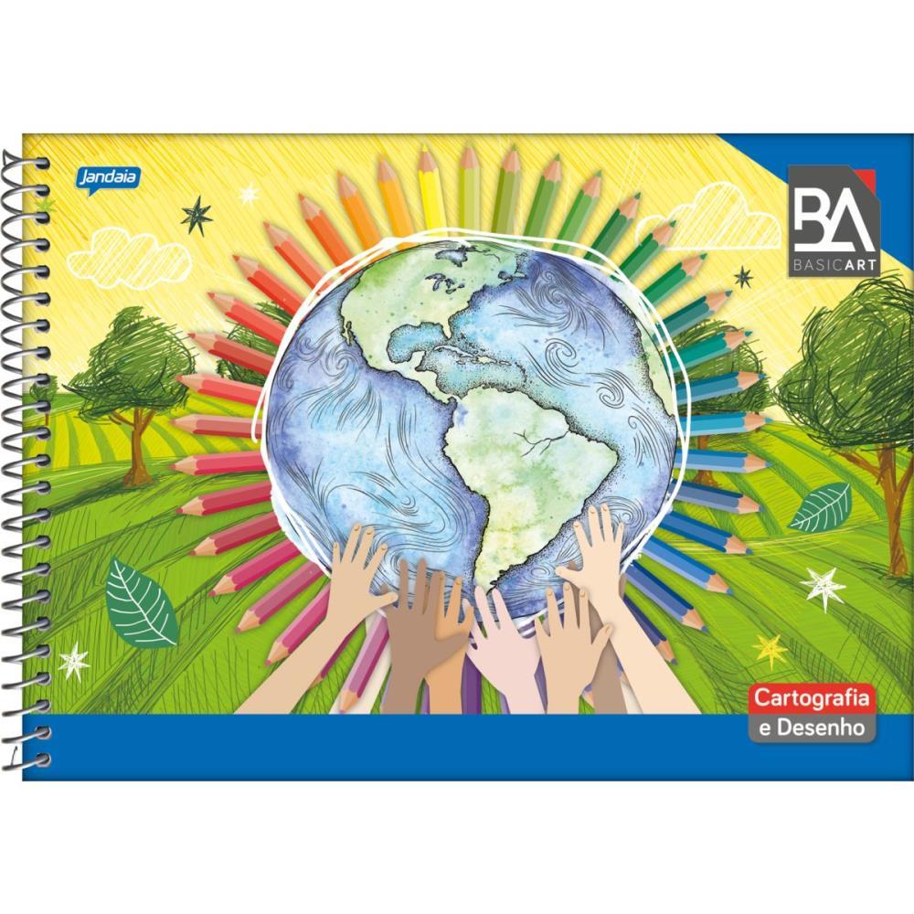 CADERNO DESENHO UNIV CAPA DURA BASIC ART 48FLS. JANDAIA UNIDADE