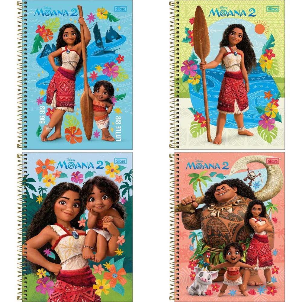 CADERNO 01X1 CAPA DURA MOANA 80FLS TILIBRA UNIDADE