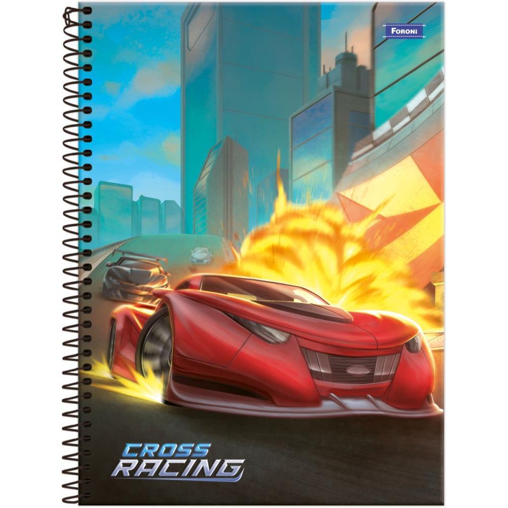 CADERNO 10X1 CAPA DURA CROSS RACING 160F FORONI UNIDADE