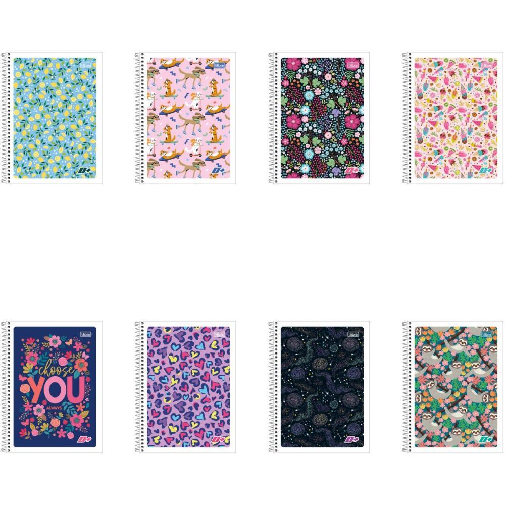CADERNO 01X1 FLEXIVEL D+ FEMININO 96FLS TILIBRA UNIDADE