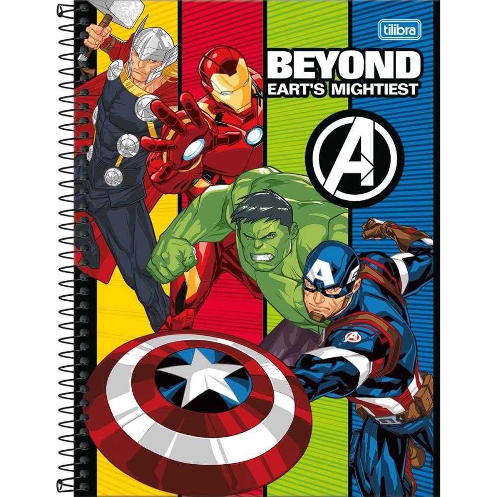 CADERNO 10X1 CAPA DURA AVENGERS 160FLS FIT TILIBRA UNIDADE