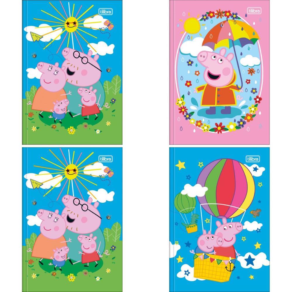 CADERNO BROCHURA 1/4 CAPA DURA PEPPA PIG 80FLS TILIBRA UNIDADE