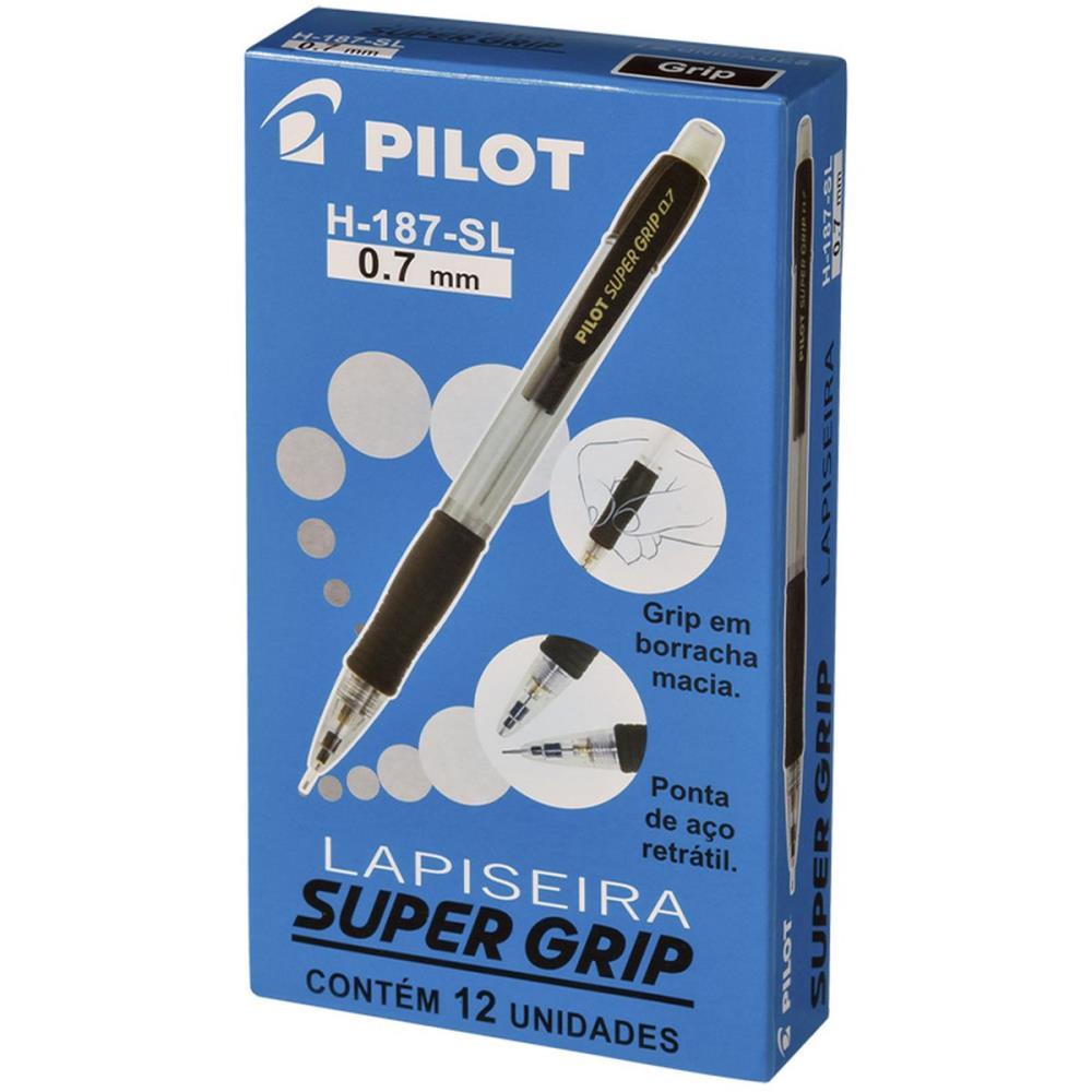LAPISEIRA 0.7MM SUPERGRIP H-187 PRETA PILOT UNIDADE