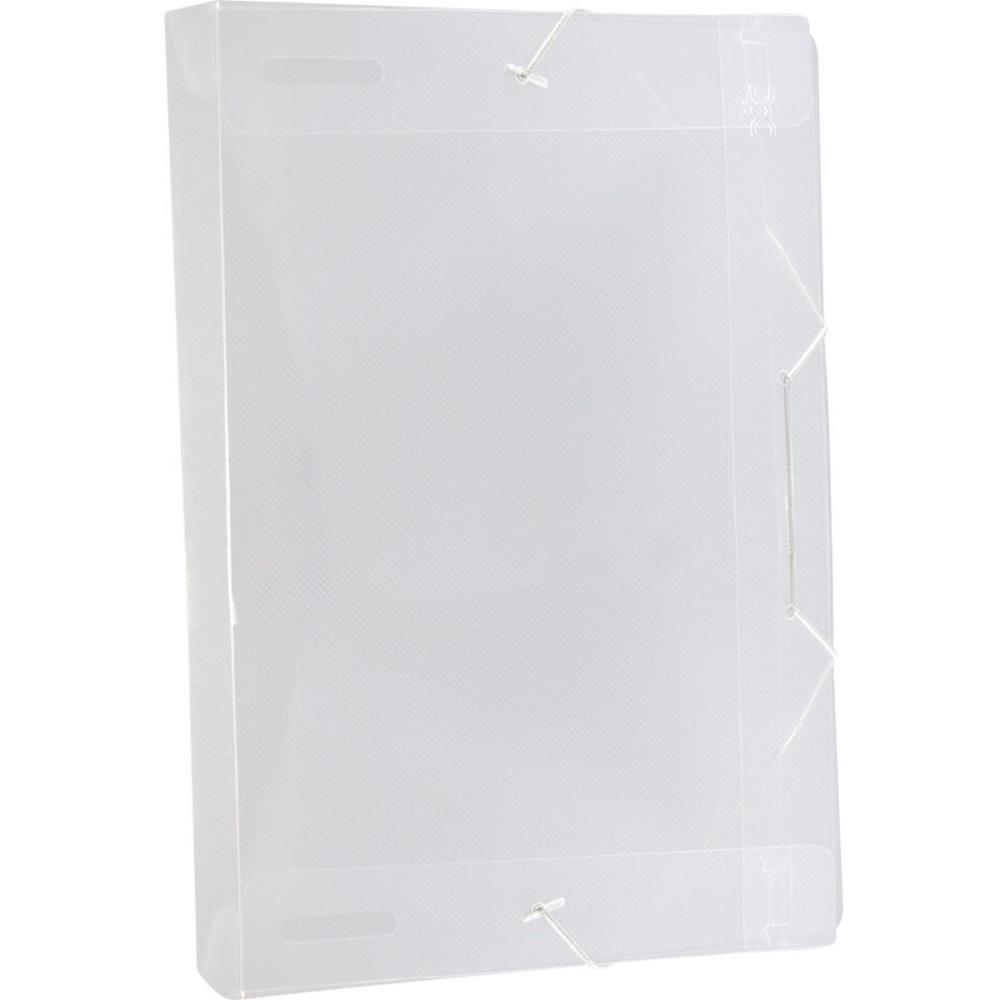 PASTA ABA ELASTICA PLASTICA OFICIO 40MM CRISTAL DAC UNIDADE