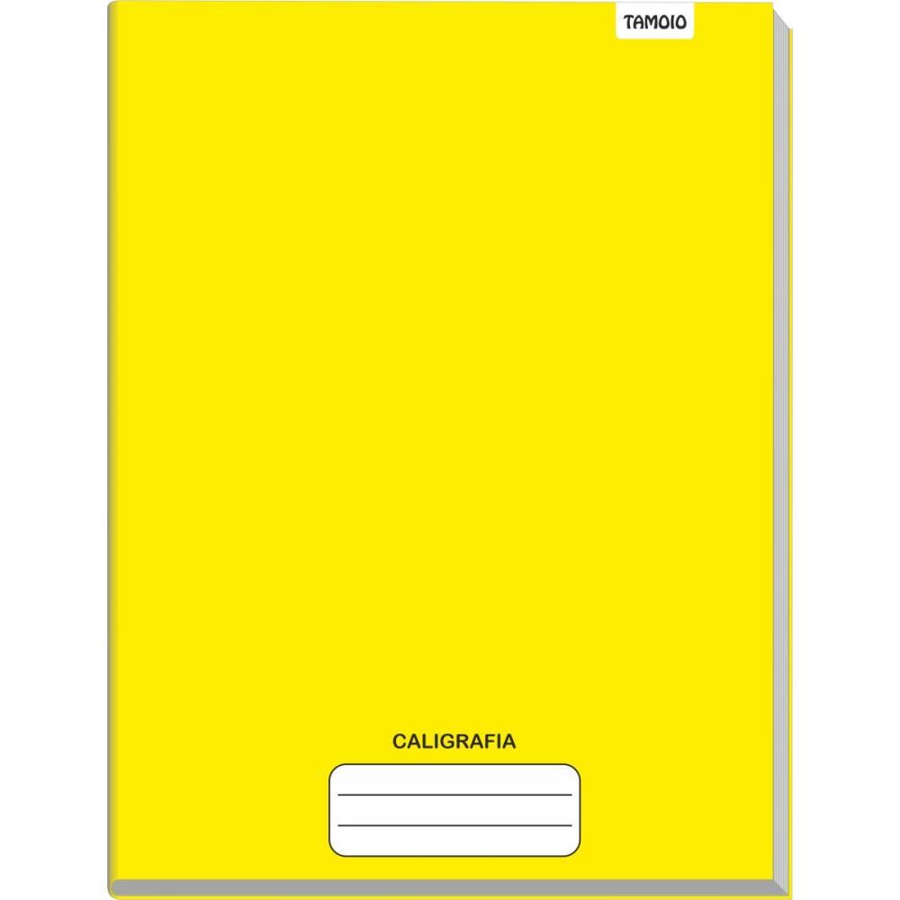 CADERNO CALIGRAFIA CAPA DURA LISO 48FL BROCHURAO AMARELO TAMOIO UNIDADE