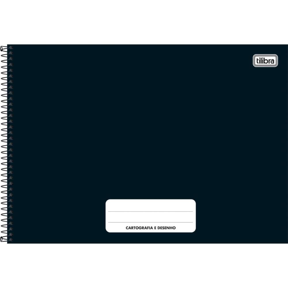 CADERNO DESENHO UNIV CAPA DURA PEPPER 80FLS PRETO UNIV HORIZ TILIBRA UNIDADE