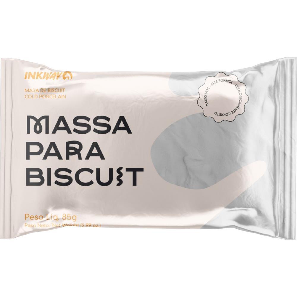 MASSA DE PORCELANA FRIA BISCUIT 85G BRANCO INK WAY UNIDADE