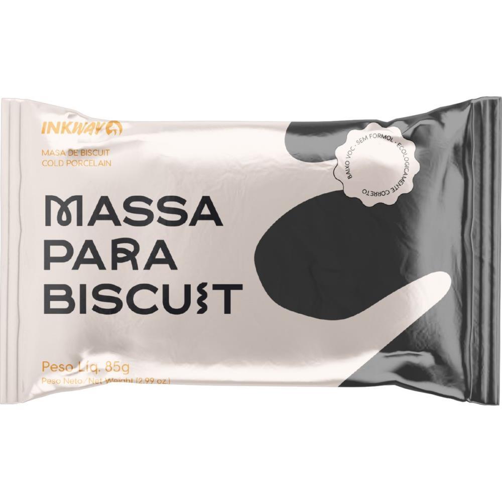 MASSA DE PORCELANA FRIA BISCUIT 85G PRETO INK WAY UNIDADE