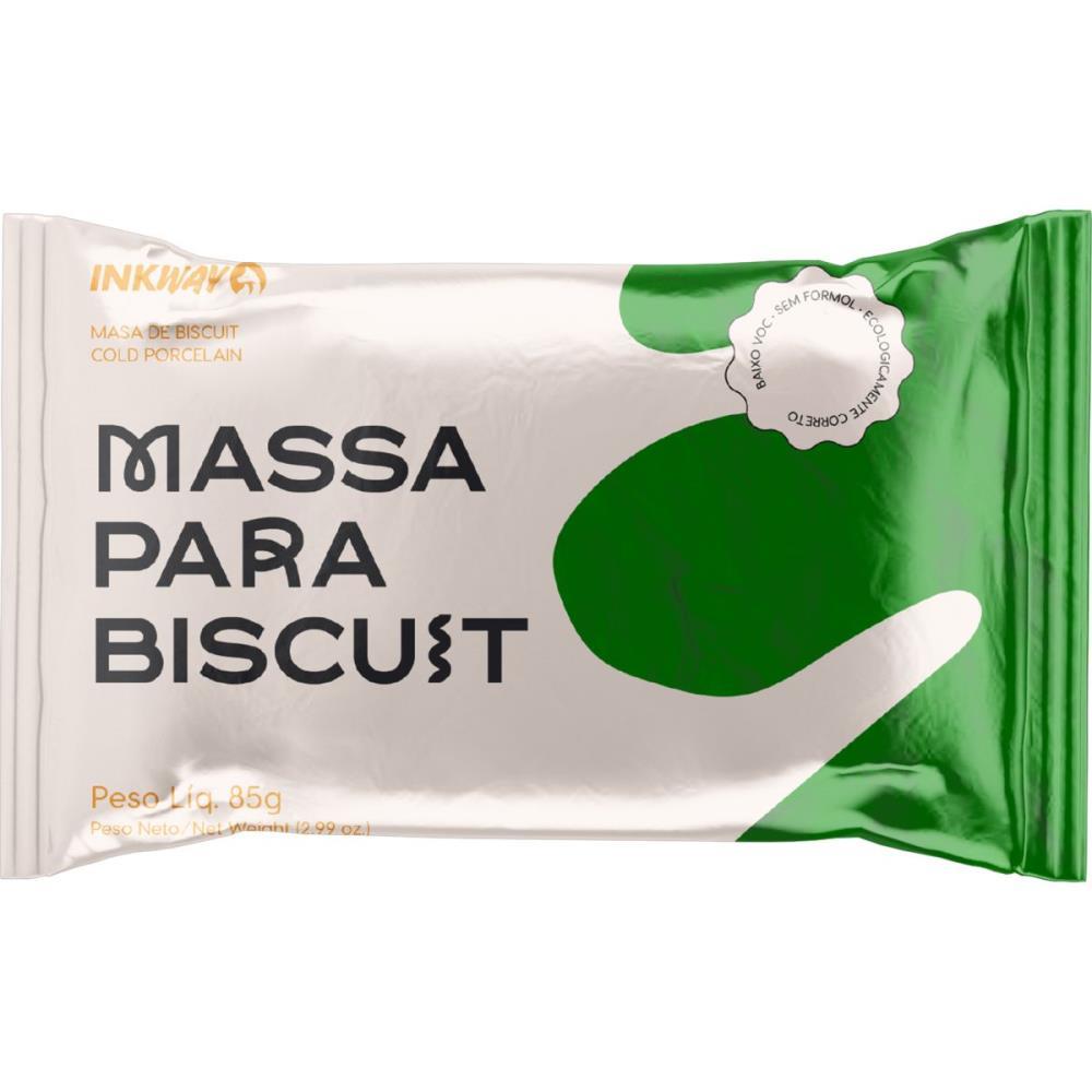 MASSA DE PORCELANA FRIA BISCUIT 85G VERDE MUSGO INK WAY UNIDADE