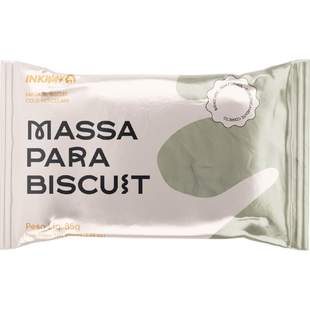 MASSA DE PORCELANA FRIA BISCUIT 85G NATURAL INK WAY UNIDADE