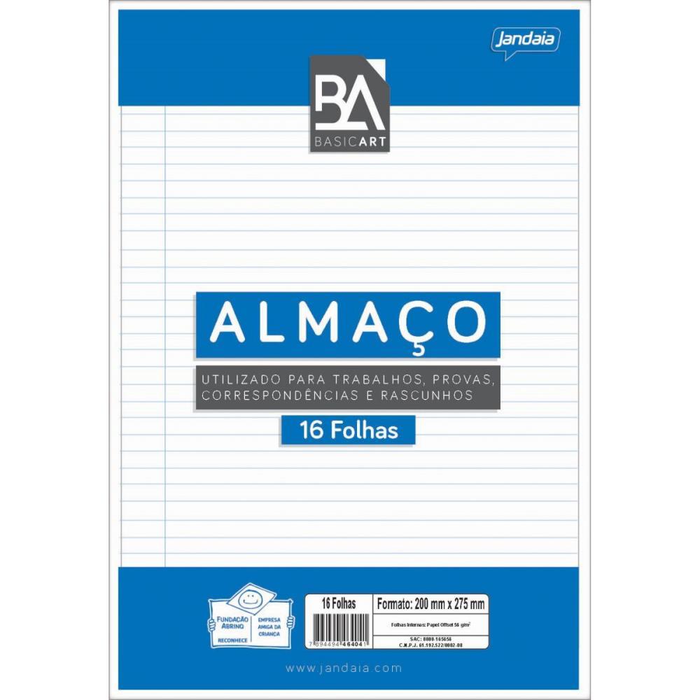 PAPEL ALMACO BASIC ART C/PAUTA MARGEM C/16F JANDAIA UNIDADE