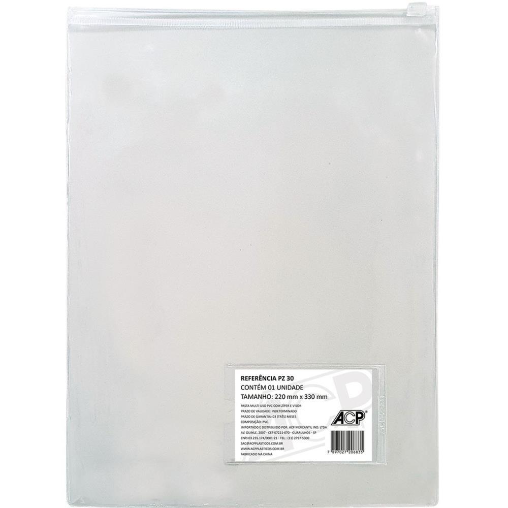 PASTA MALOTE MULTIUSO CRISTAL 22X33CM ACP UNIDADE