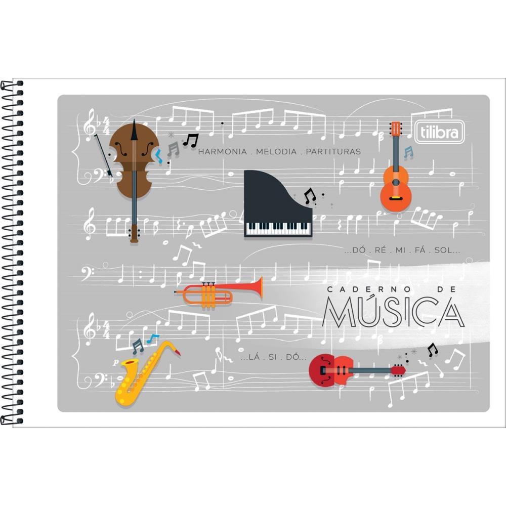 CADERNO MUSICA FLEXIVEL 48FLS 205X149MM TILIBRA UNIDADE