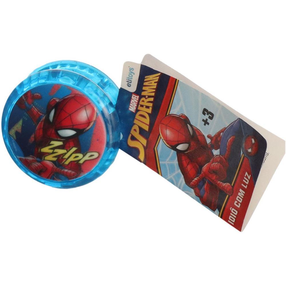 BRINQUEDO DIVERSO IOIO COM LUZ SPIDER-MAN ETITOYS UNIDADE
