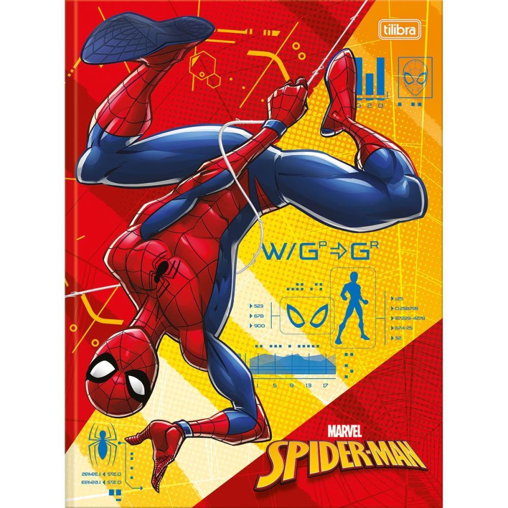 CADERNO BROCHURAO CAPA DURA SPIDER MAN 80FLS. TILIBRA UNIDADE