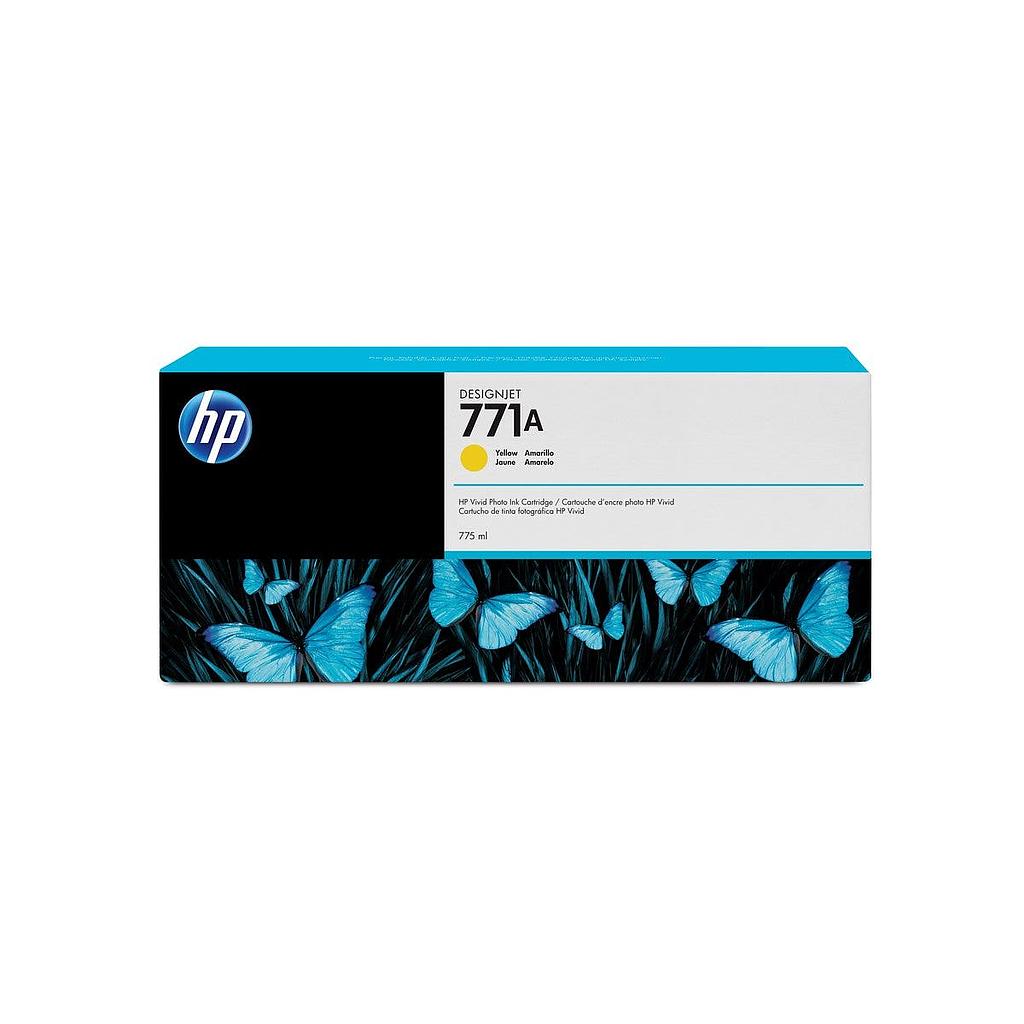 CARTUCHO DE TINTA HP 771A AMARELO PLUK 775 ML B6Y18A