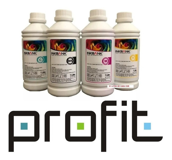 TINTA CORANTE P/RECARGA PROFIT INK PRETO 1L