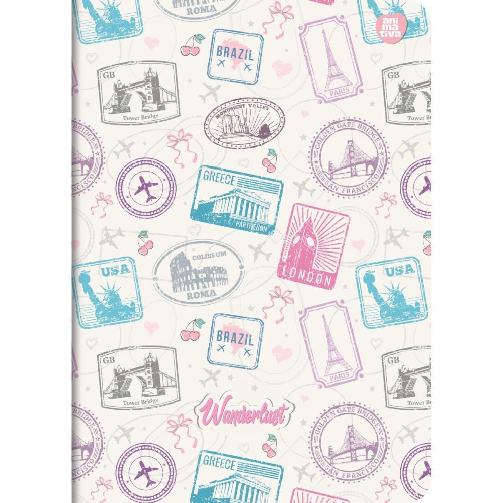 CADERNO BROCHURA 1/4 LARISSA MANOELA WANDERLUST 32F SD/ANIMATIVA PCT.C/10