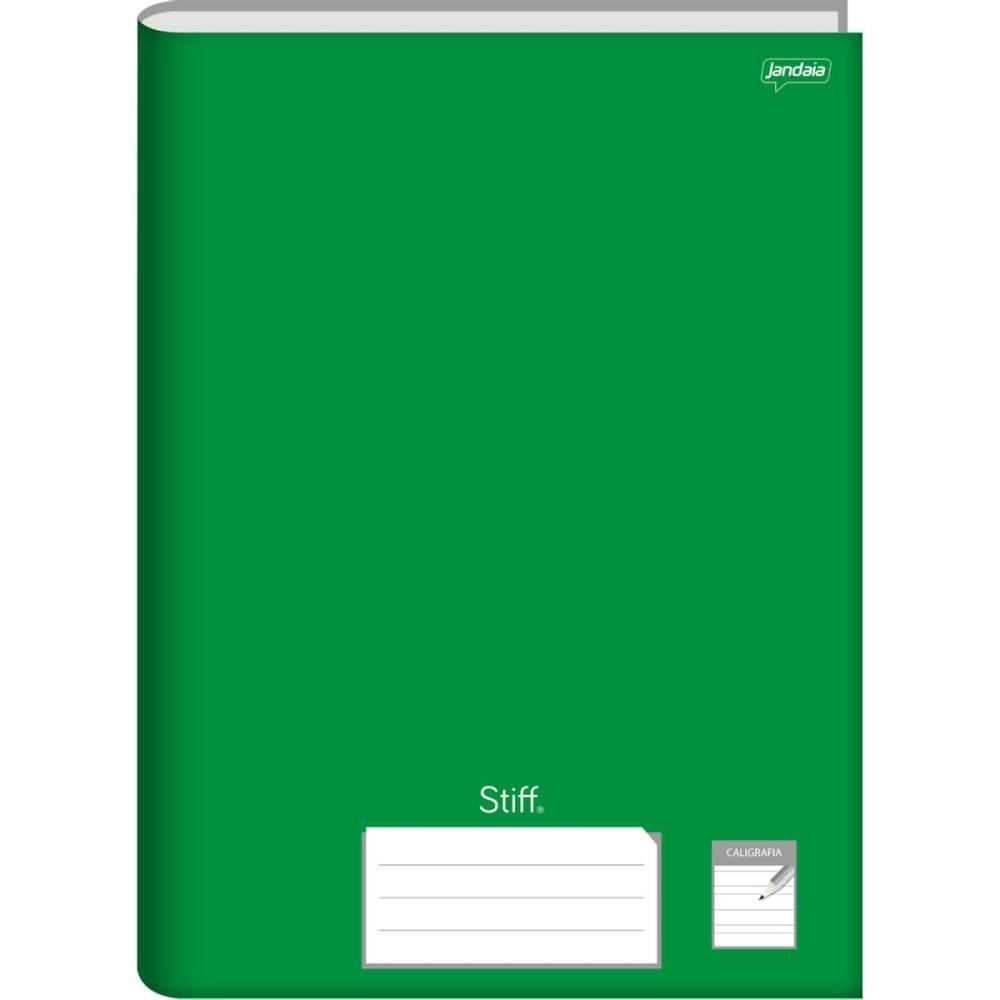 CADERNO CALIGRAFIA CAPA DURA STIFF 96 FOLHAS VERDE JANDAIA PCT.C/05