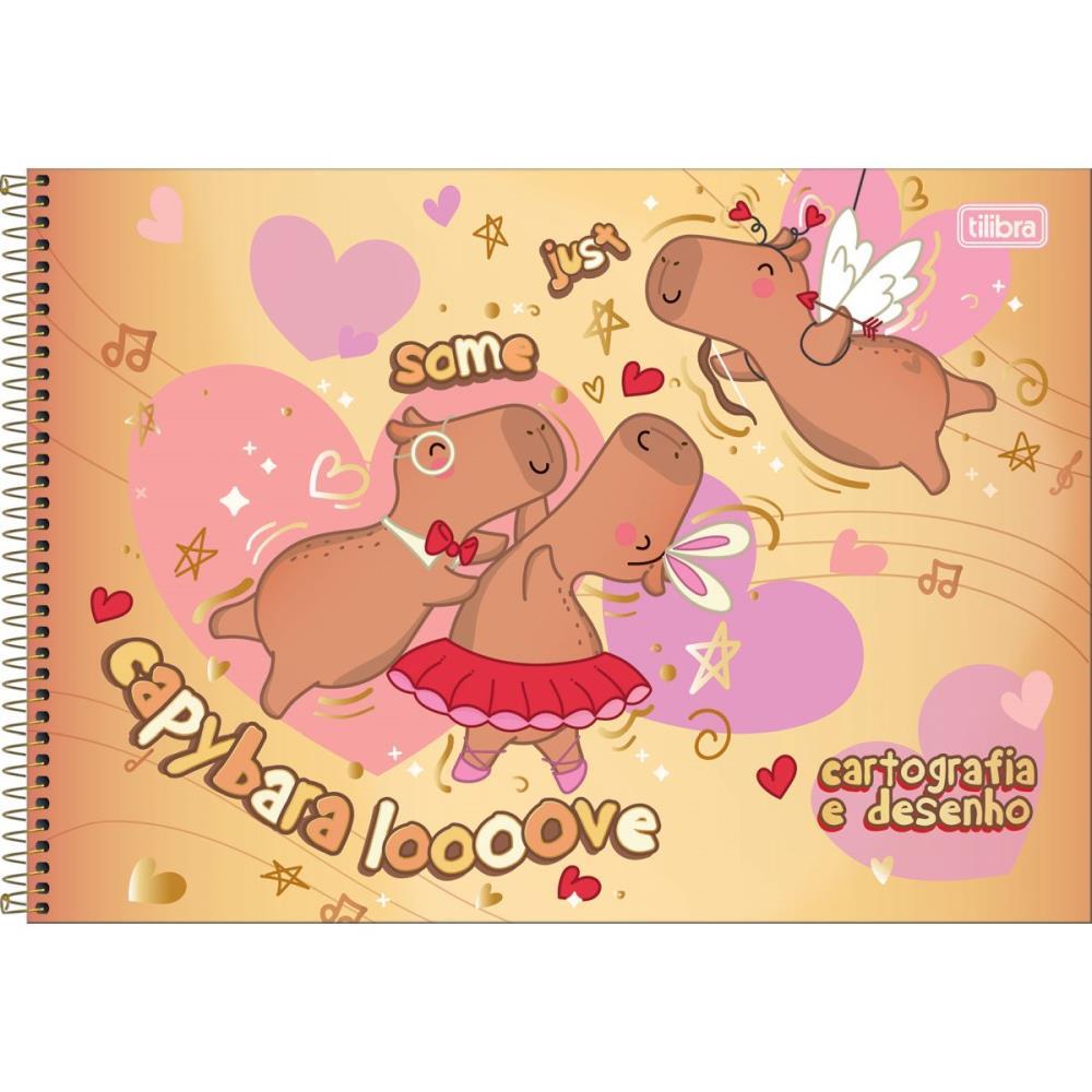 CADERNO DESENHO UNIV CAPA DURA CAPYCLUB 80FLS ESPIRAL TILIBRA PCT.C/04