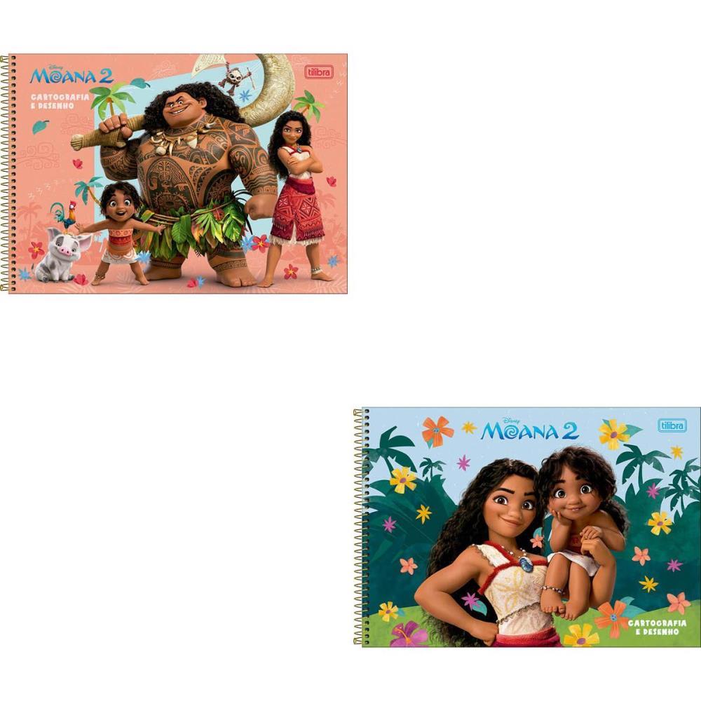 CADERNO DESENHO UNIV CAPA DURA MOANA 80FLS TILIBRA PCT.C/04