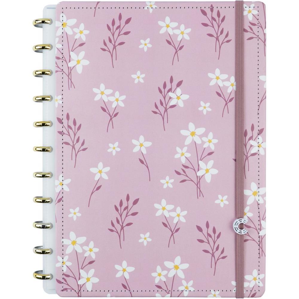 CADERNO INTELIGENTE GRANDE PINK BLOSSOM  BY SOF 80FLS CADERNO INTELIGENTE UNIDADE
