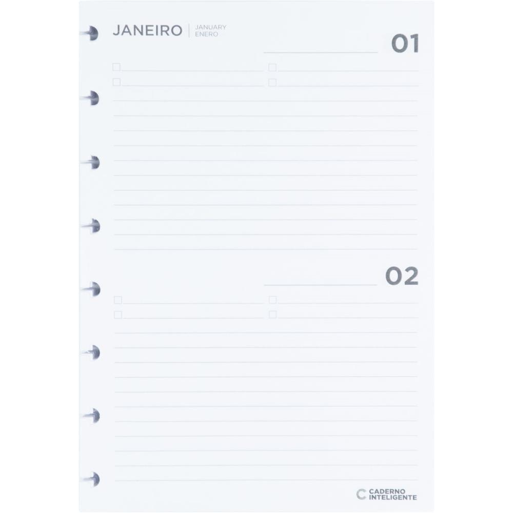 CADERNO INTELIGENTE REFIL A5 REFIL AGENDA 90G 97FLS CADERNO INTELIGENTE PACOTE