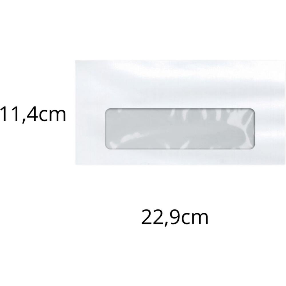ENVELOPE OFICIO 114X229 75G. BRANCO COM JANELA SCRITY CX.C/1000