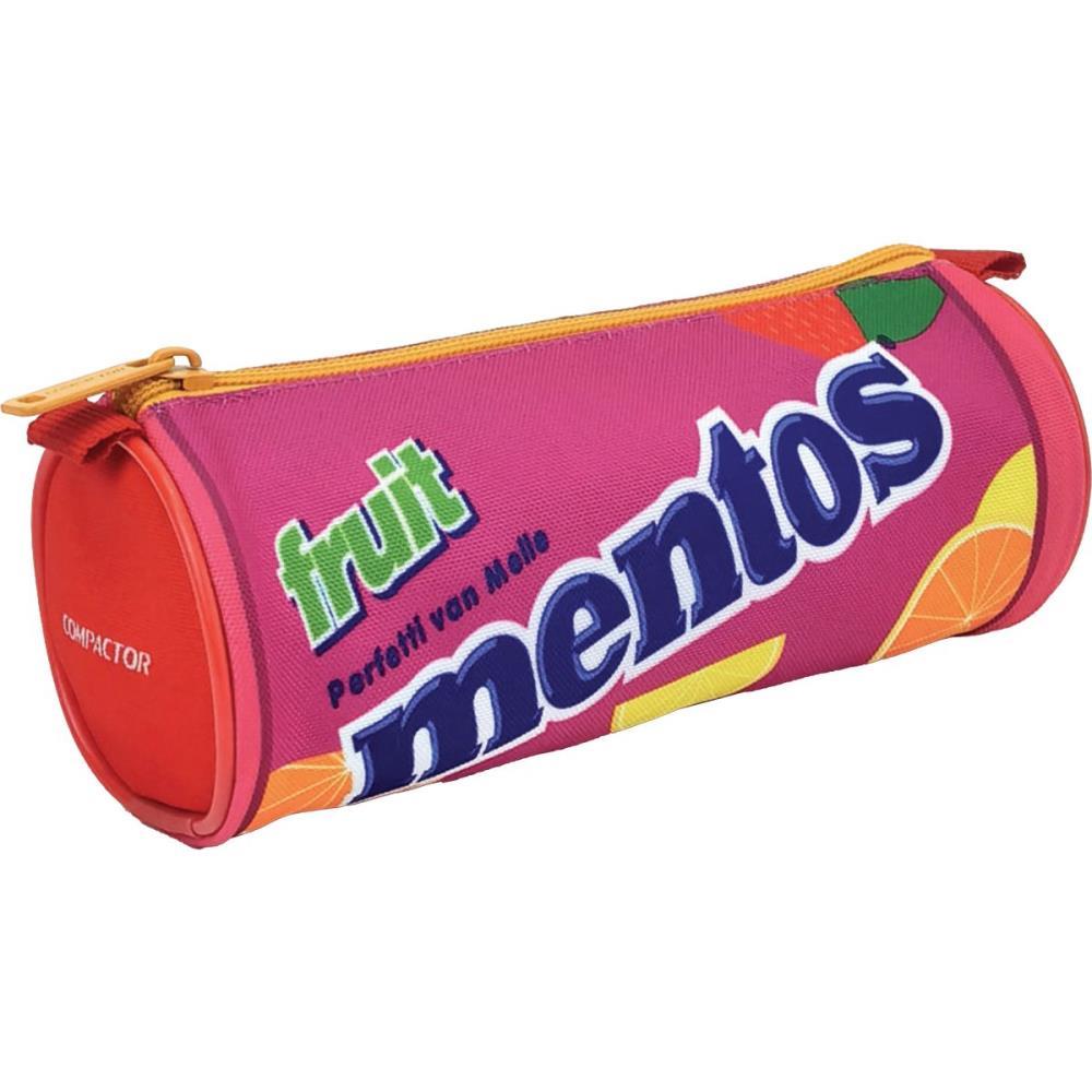 ESTOJO SIMPLES MENTOS FRUIT RENDONDO ROSA COMPACTOR CX.C/05