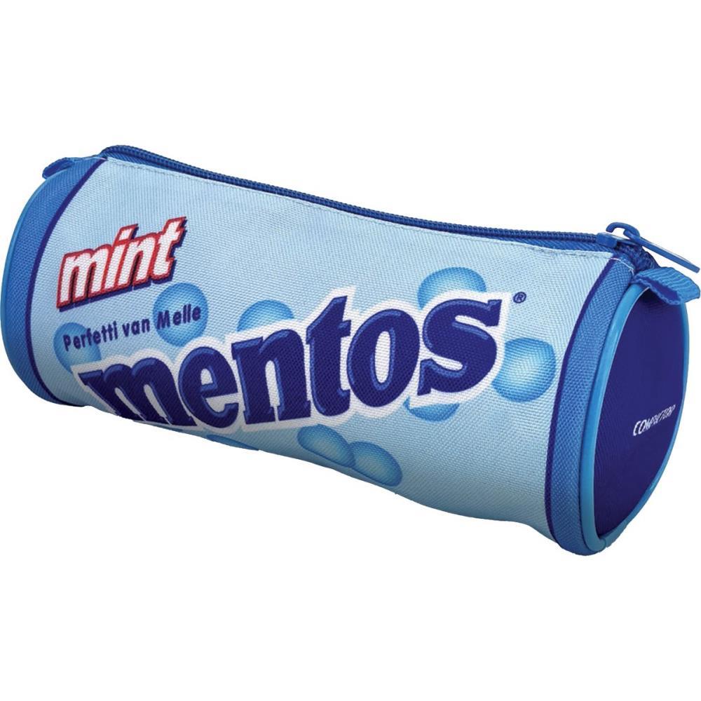 ESTOJO SIMPLES MENTOS MINT RENDONDO AZUL COMPACTOR CX.C/05