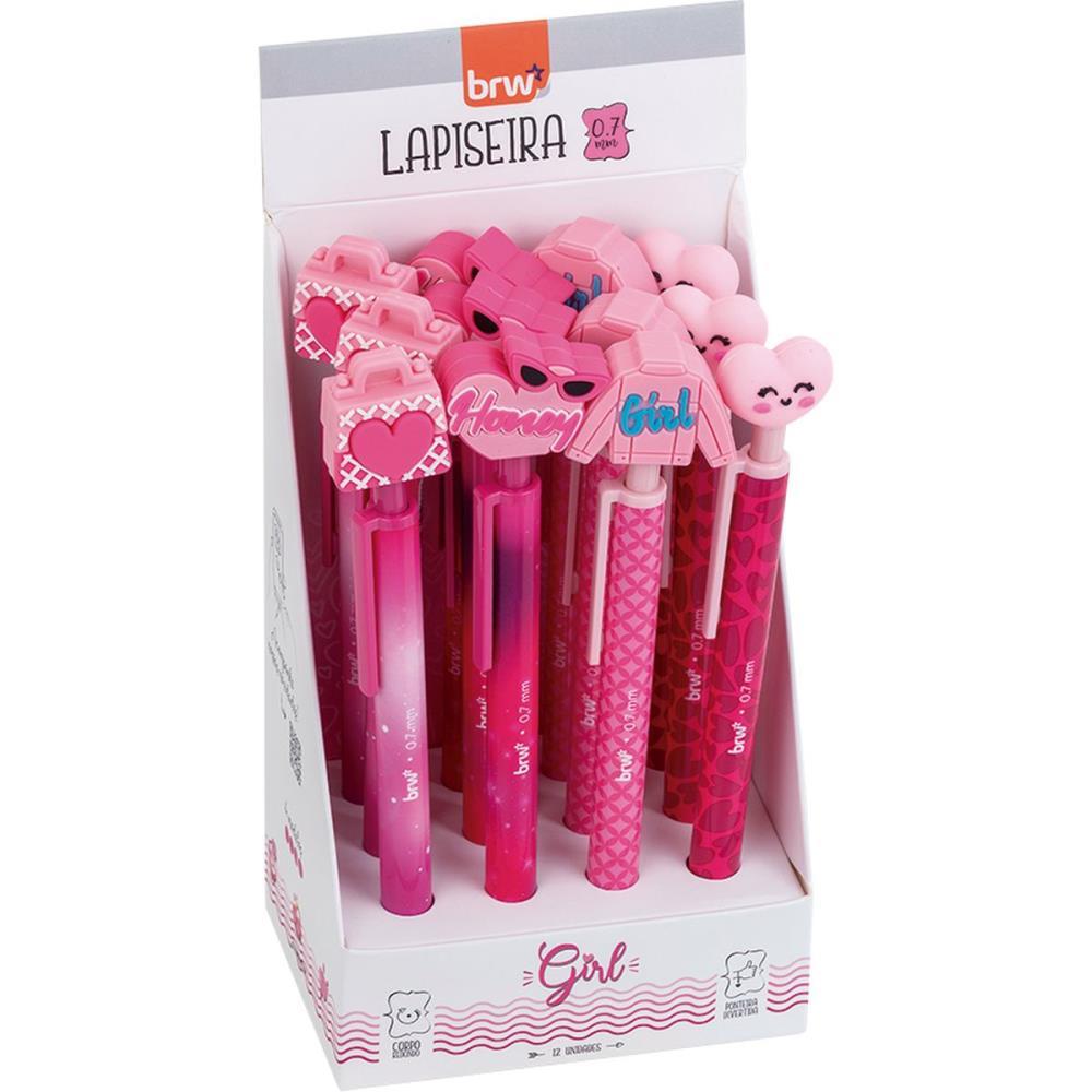 LAPISEIRA 0.7MM DIVERTIDA GILR PLAST. 4MODELOS BRW DP.C/12