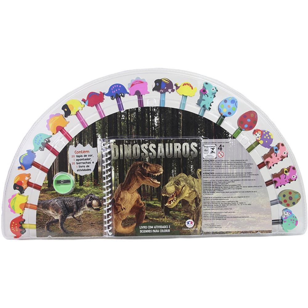 LIVRO BRINQUEDO ILUSTRADO KIT DIVERTIDO DINOSSAUROS MAGIC KIDS UNIDADE