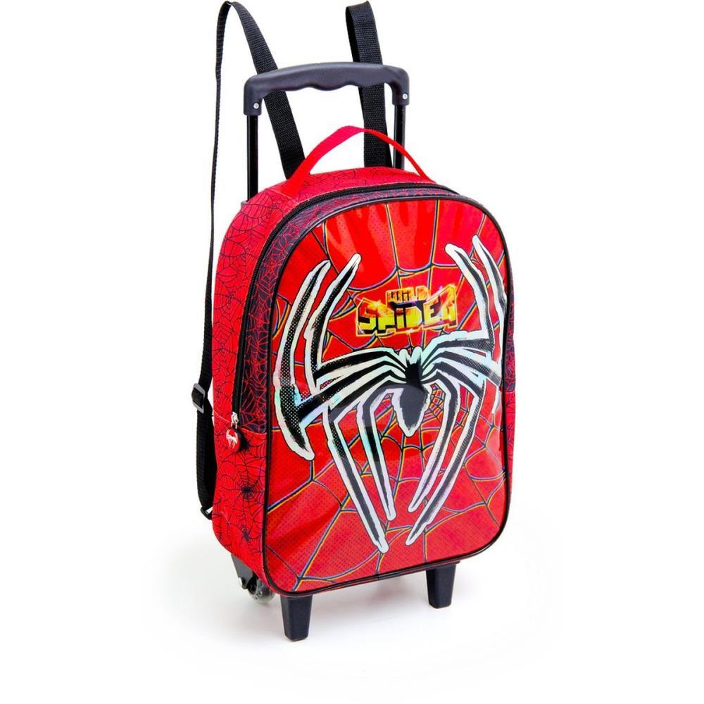 MOCHILA INFANTIL COM RODINHA WILD SPIDER MD (S) KIT UNIDADE